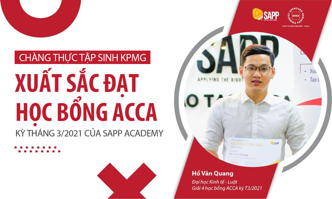 Học bổng ACCA kỳ T3/2021 - SAPP Academy
