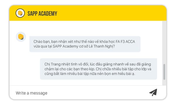 khóa học Financial Accounting (FA F3 ACCA) tại SAPP Academy