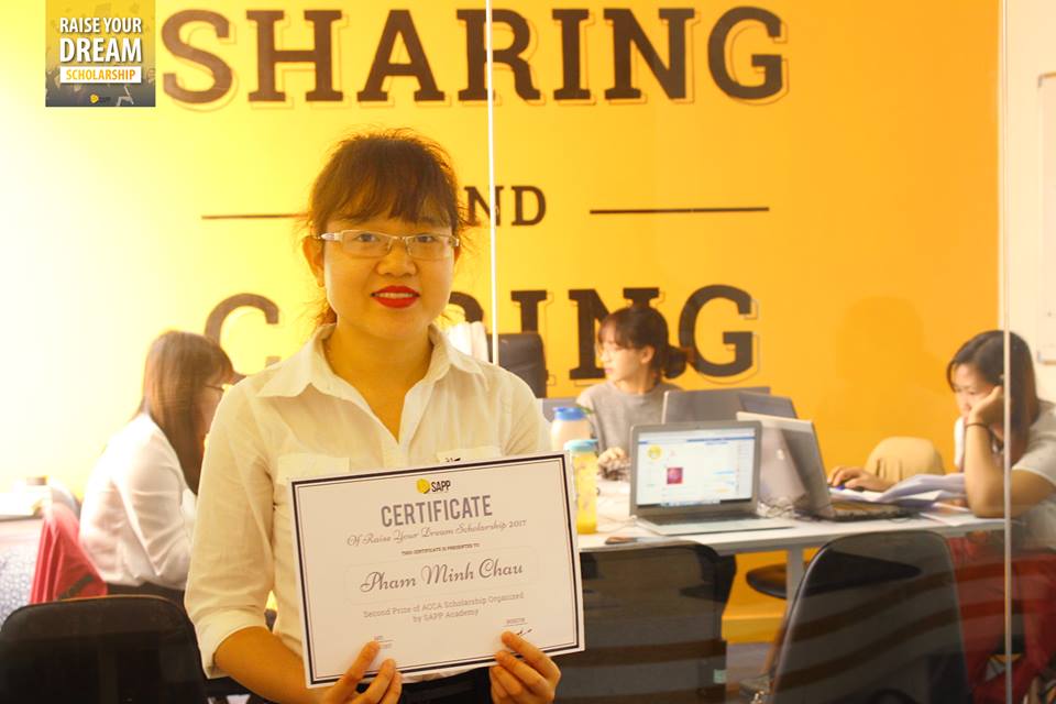 Phạm Minh Châu, giải nhì học bổng ACCA - Raise Your Dream Scholarship