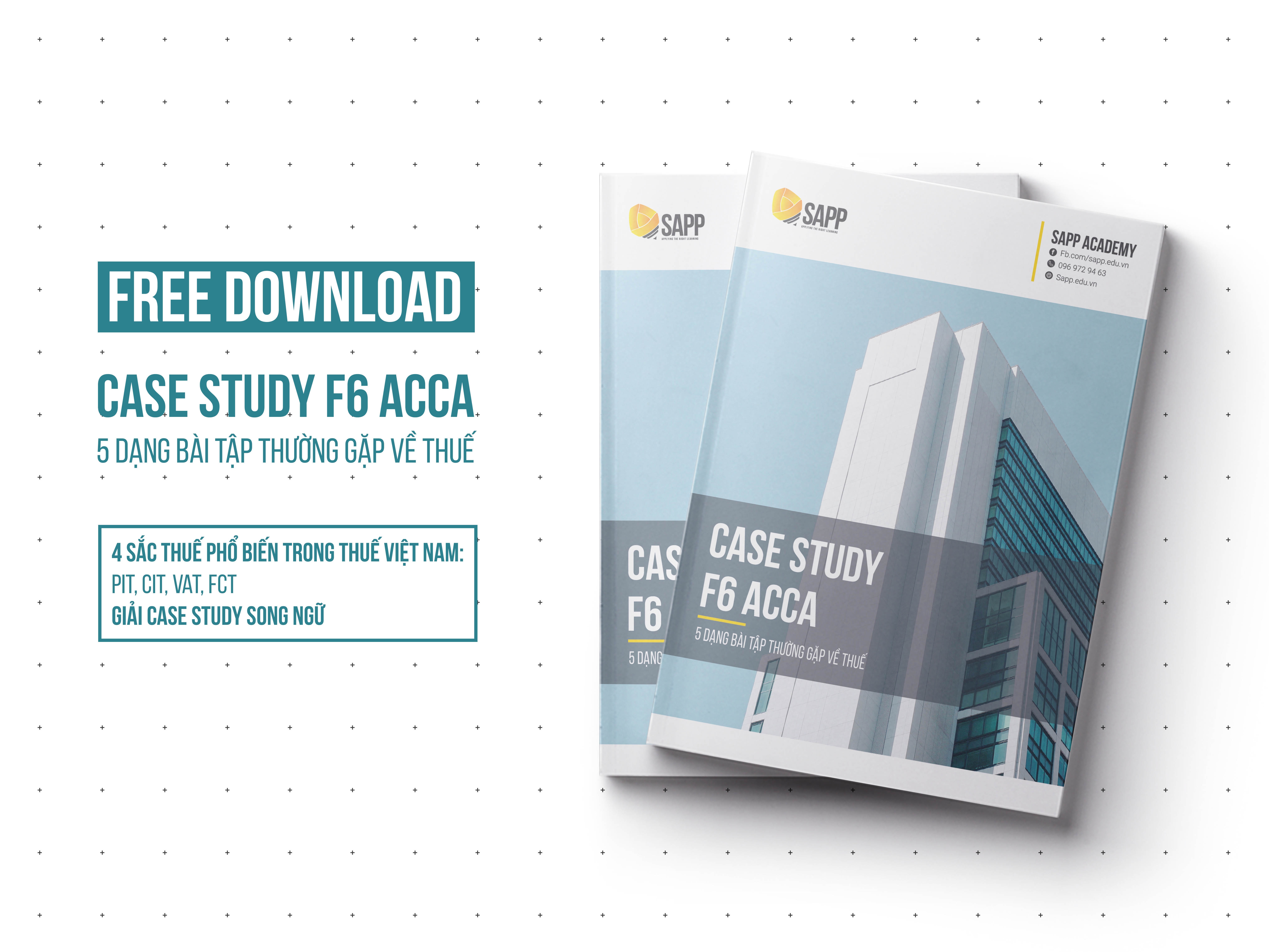 [Free Download] Case study F6 ACCA - 5 dạng bài phổ biến về thuế